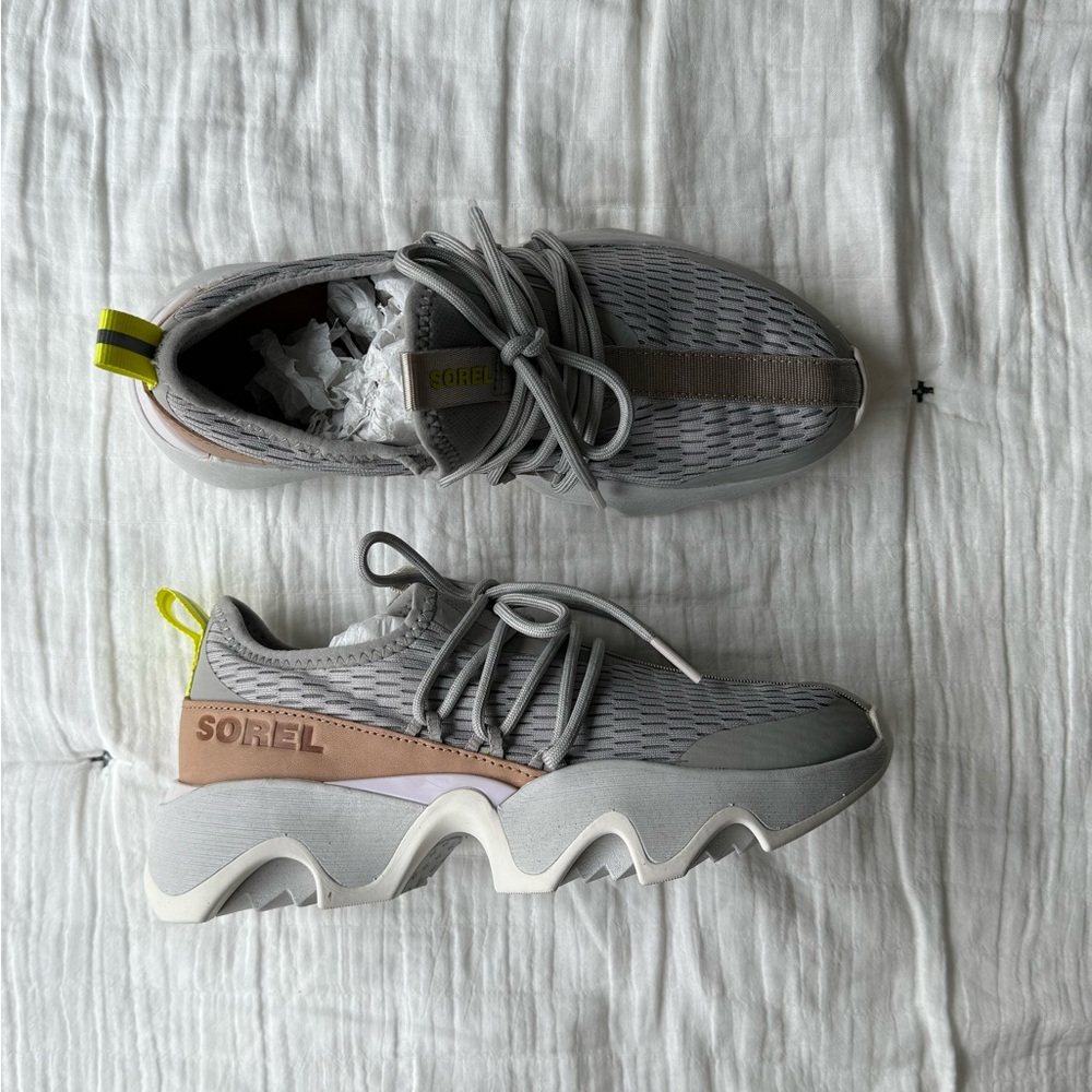 Sorel Gray and Pink Athletic Shoes